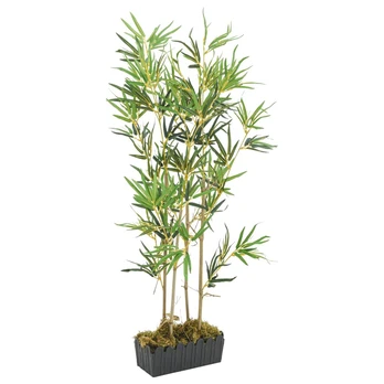 Dirbtinis bambukas, žalios spalvos, 120cm, 552 lapai