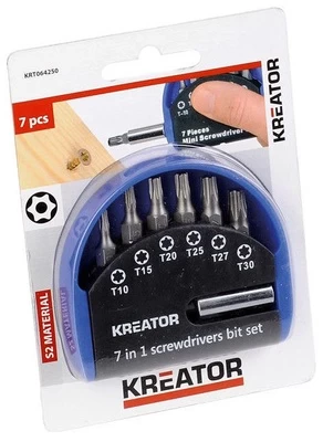 Kreator KRT064250 - Bit set 7 pcs TORX