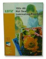 Leitz HeiÃlaminierfolien A6, 125 mic (100 StÃ¼ck)