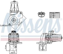 ERG vožtuvas NISSENS 98405