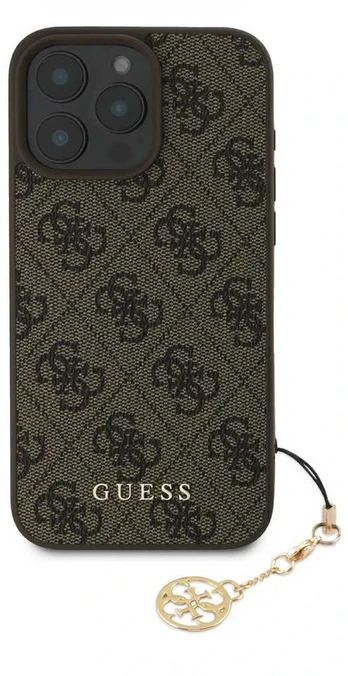 Dėklas Guess 4G Charm Case for iPhone 16 Pro Max Tone on Tone Brown