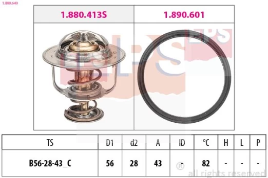 Termostatas, aušinimo skystis EPS 1.880.640