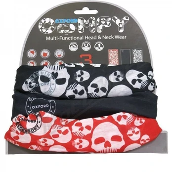Apykaklės Oxford Comfy Skulls 3vnt.