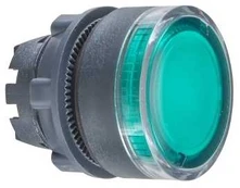 Schneider Electric ZB5, Button, Green, BA 9s, IP66, IK05, Class II