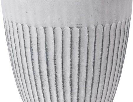 Kambarinis keraminis vazonas, 14 x 12 cm., baltos sp., N