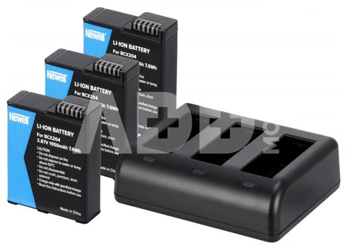 Newell charger SDC-USB-C + 3 Osmo Action batteries