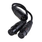 Furutech ADL XLR - XLR x2 0,1 m juodas laidas