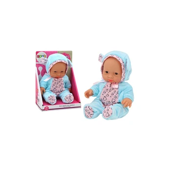 Lean Small Baby Doll, Clothes, Hat, Bow, Ears, Mėlyna
