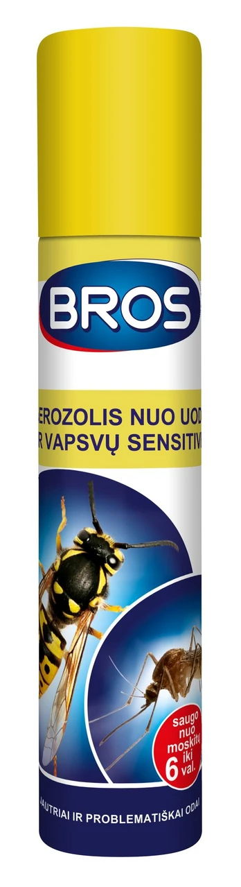 Aerozolis nuo uodų ir vapsvų BROS Sensitive, 90 ml