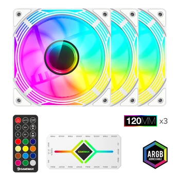 Gamemax | Case fan | KF300 BK | White | KF300 WH