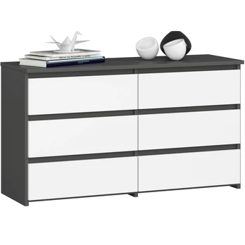 Komoda CL100, pilka/balta