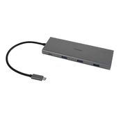 Adapteris DELTACO USB-C hub, 5 Gbps, 4x USB-A, plonas, juodas /  USBC-HUB202 kaina
