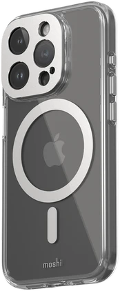 Dėklas Moshi iGlaze for iPhone 15 Pro - Lunar Sidabrinis