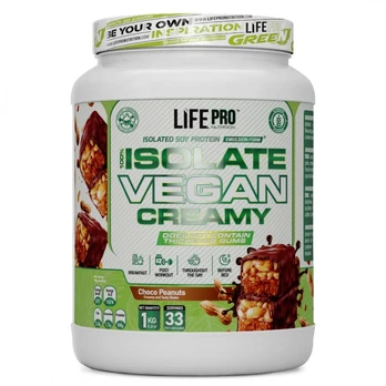Life Pro Isolate Vegan Creamy 1000g Choco Peanuts