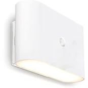 LED akumuliatorinis sieninis šviestuvas „Chat“, baltas, 16 cm, plastikas,
