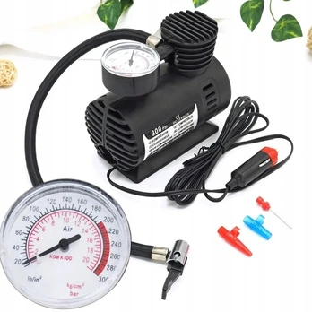 Automobilinis kompresorius 12v, 300psi, su adapteriais