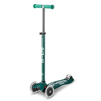 Paspirtukas Micro Maxi Deluxe ECO Green LED