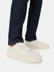 Laisvalaikio batai Calvin Klein Basket Cupsole Lup Wt Lth HM0HM02133 Balta kaina