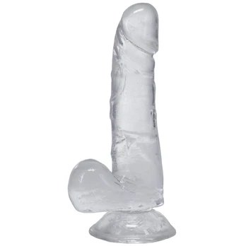 Doc Johnson The D 6" Model with Suction Cup Base - Natural Finish