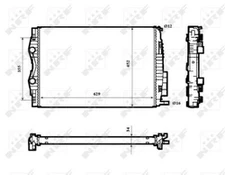 Variklio radiatorius NRF NRF 53843