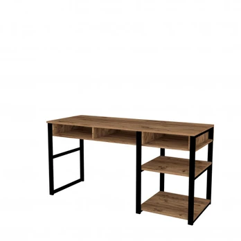 Stalas Kalune Design Emro, juodas/riešuto