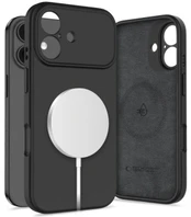 Dėklas TECH-PROTECT SILICONE MAGSAFE IPHONE 17 Juodas