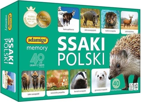 Dėlionė Adamigo žinduoliai lenkų atmintis