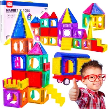 Magnetinis konstruktorius MalPlay spalvoti blokeliai, 110 d.