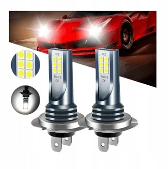 2x Amio led h7 lemputės labai stiprios 110w canbus 6500k