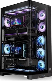 Thermaltake CAPO X Black (black, dual system case, panoramic glass)