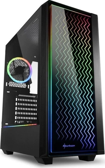 Korpusas Sharkoon RGB LIT 200, juoda