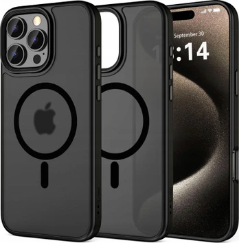 Matinis juodas dėklas Apple iPhone 16 Pro Max telefonui "Tech-Protect Magmat Magsafe"