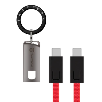 Tactical OODA Loop Cable USB-C USB-C Raudona
