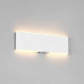 LED akumuliatorinis sieninis šviestuvas „Conchita“, plotis 22 cm, baltas,