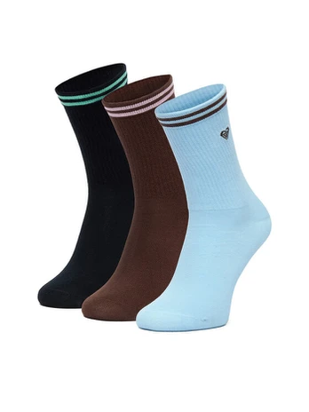 Ilgos kojinės Roxy CEO_BR_ROXY_2032_W_AW26 (3 PACK) Spalvota