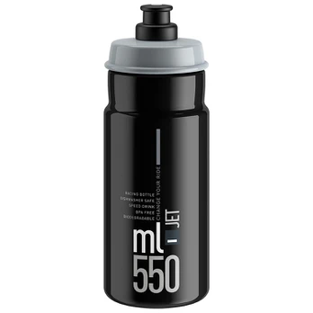 Gertuvė Elite Jett 550ml (juoda/pilkas logo)