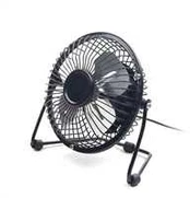 C-TECH Ventilátor UF-01, 100mm, USB, stolní, juoda