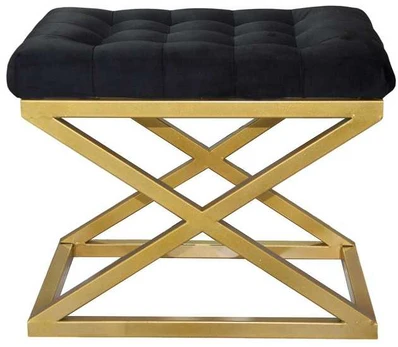 Pouffe Capraz - Gold, Juodas
