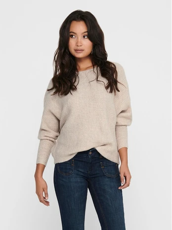 ONLY Megztinis 15168705 Smėlio Regular Fit