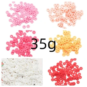 Molio karoliukai, 6 colors mixed/35g