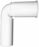 Sifonas unitazui H&L DN110, balta