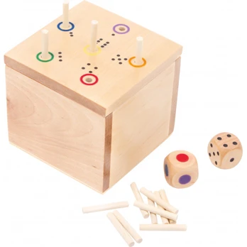 Dice Game in a box "6 out"