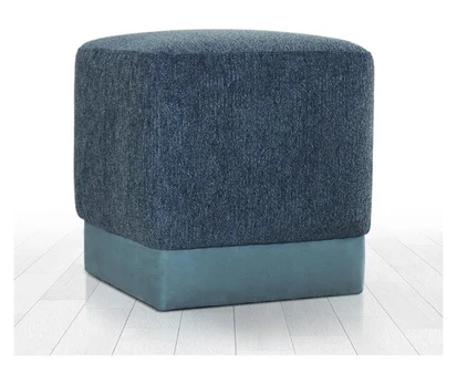 Pufas Borgot, 45x45x45 cm, mėlynas