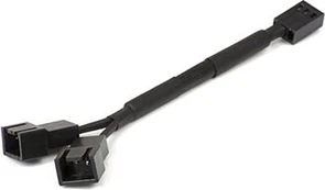 Phanteks 3-pin - 3-pin x2, 0.11m, Black (PH-CB-Y3P)