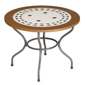 Lauko stalas Patio Como, rudas/antracito, 100 cm x 100 cm x 72 cm kaina