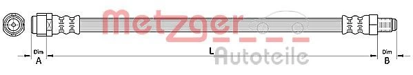 Stabdžių žarnelė METZGER 4110726