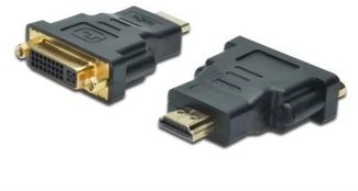Assmann Electronic ASSMANN HDMI adapteris tipas A - DVI-I(24+5) M/F Full HD bl