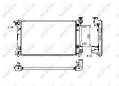 Variklio radiatorius NRF NRF 53395