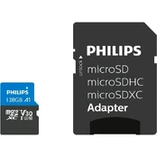 Atminties kortelė Philips MicroSDXC, 128GB Class 10 UHS-I U3 kaina