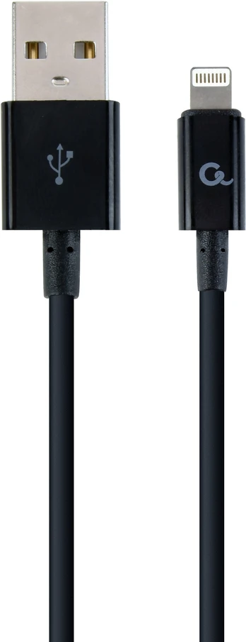 Laidas Gembird USB To Lightning USB 2.0, Apple Lightning, 2 m, juoda